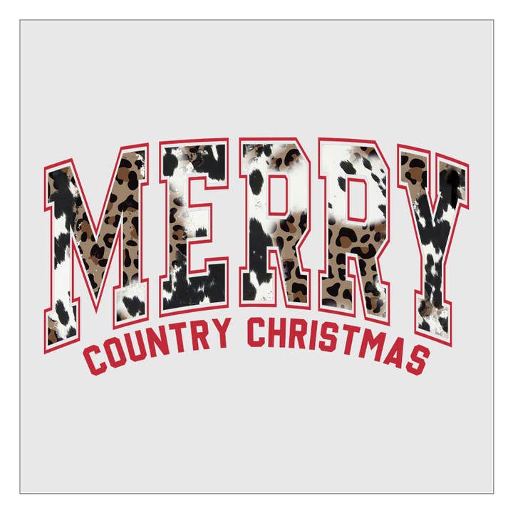 Feliz Navidad Campestre Transferencia DTF para venta al por mayor de Flawless Transfers