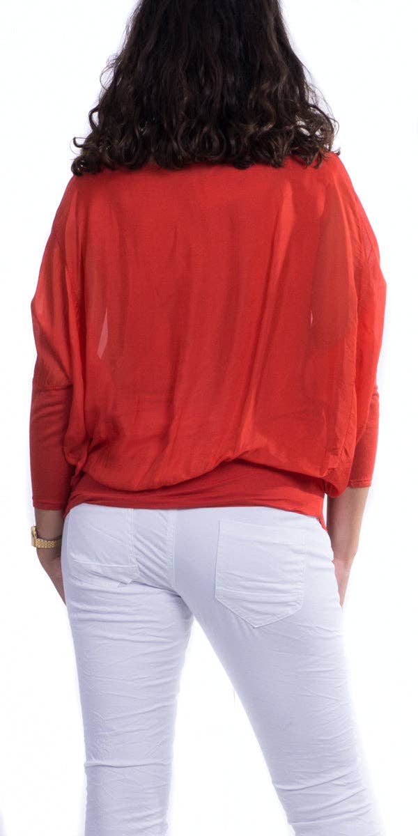 Gigi Moda - Wholesale Blouse - Women's - Sheer Batwing Blouse31