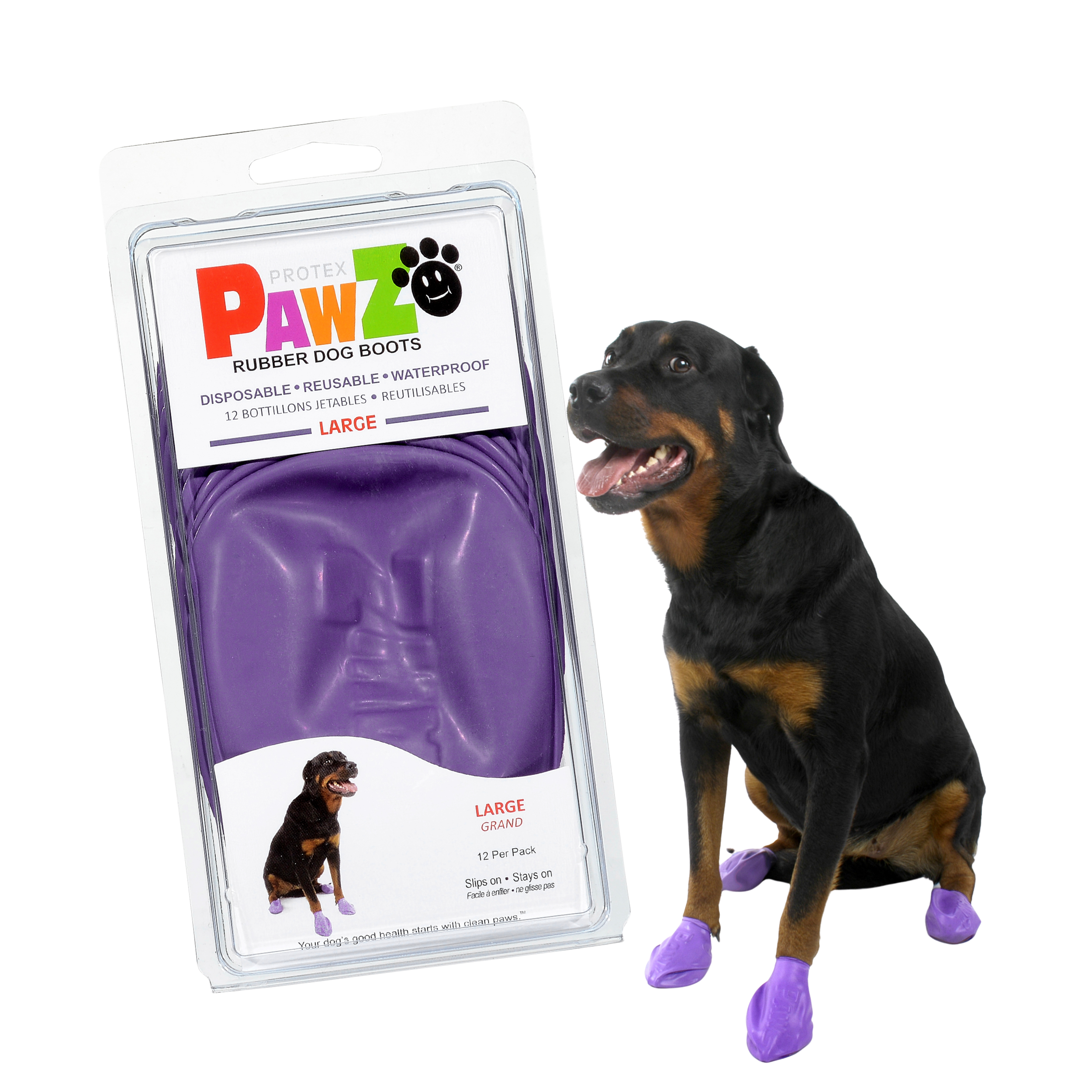 Downtown Pet Supply – wholesale Pet paw protection – PawZ Rubber Dog Boots, 12 Boots2