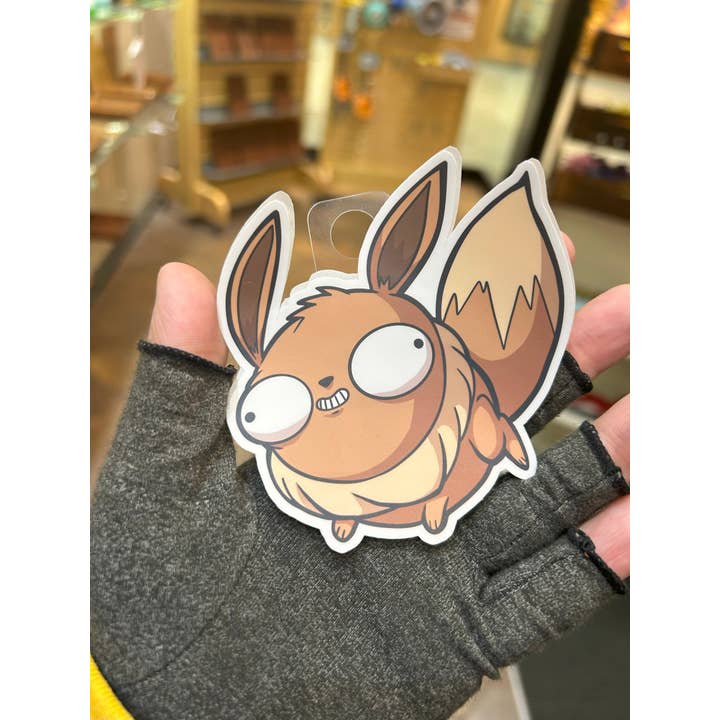 Level 1 Gamers - Wholesale Sticker - Derpy Eevee Sticker - Adorable Decal For Collectors