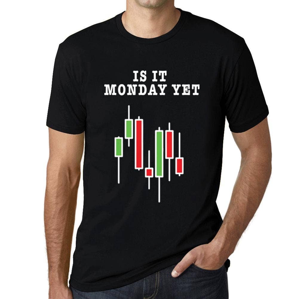 ULTRABASIC - Wholesale Screen Printed T-Shirt - Men's - Men’s Graphic T-Shirt Is It Monday Yet Stock Market Traders Aqua Gift Idea9