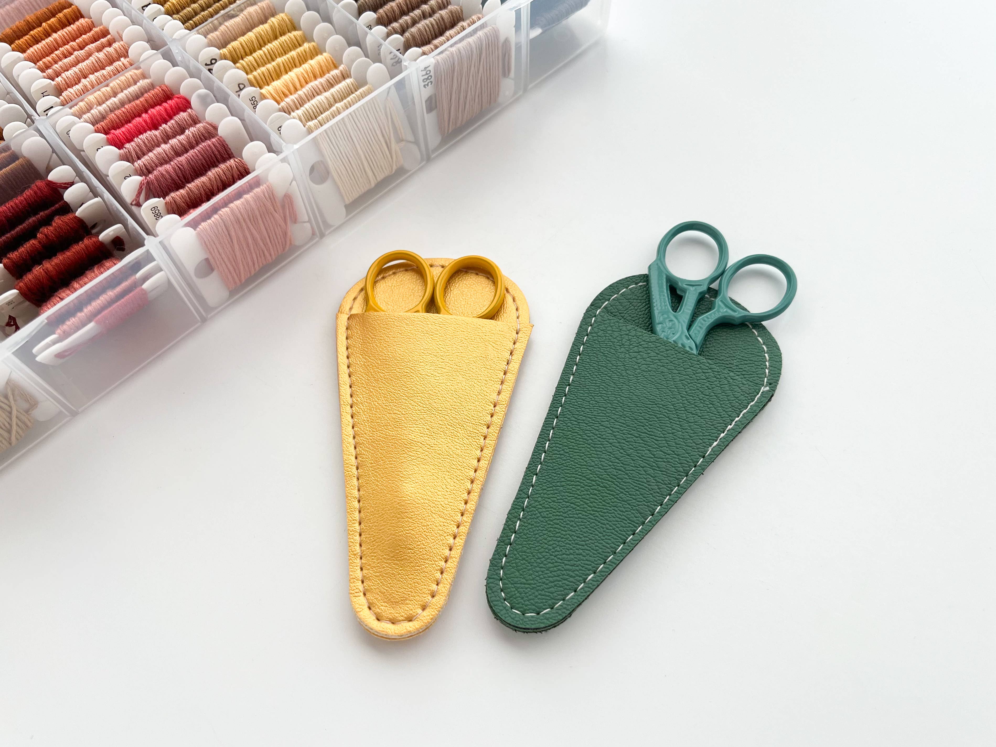 Matryoshka Doll Shop - Wholesale Embroidery/Cross Stitch Supplies - Scissors sheaths, small scissors case, leather sleeve4