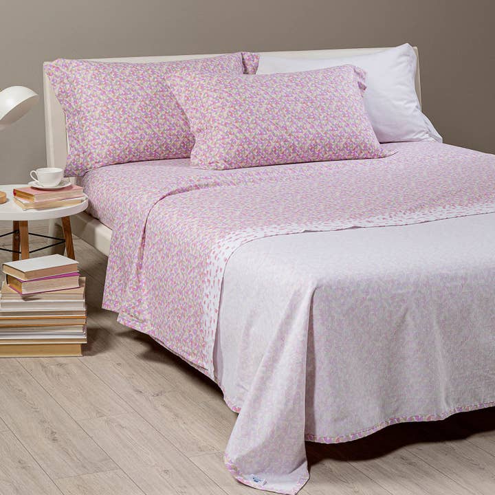 Juego de sábanas completo de franela Canadá Caleffi geométrico para venta al por mayor de caleffi spa