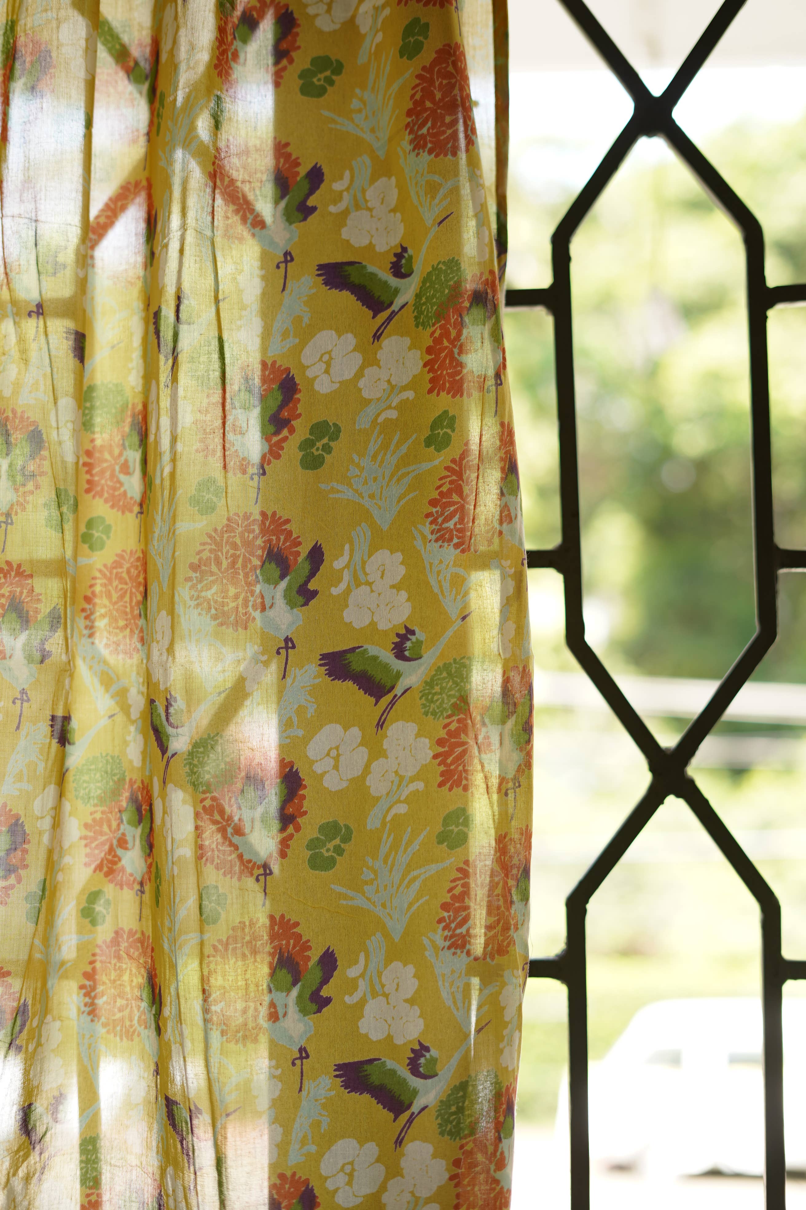 Annahmol - Wholesale Curtain - Vintage Inspired Botanical Sheer Curtains: Assorted Prints32