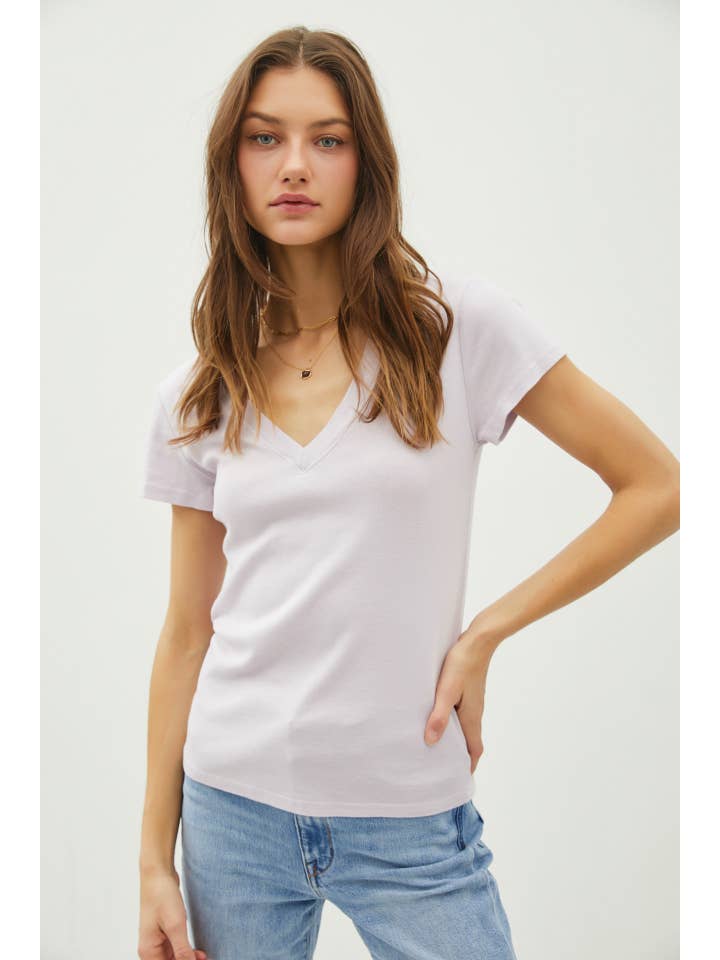 Be Cool - Wholesale T-Shirt - Women's - CLASSIC V-NECK SHORT SLEEVE SLIM T-SHIRT13