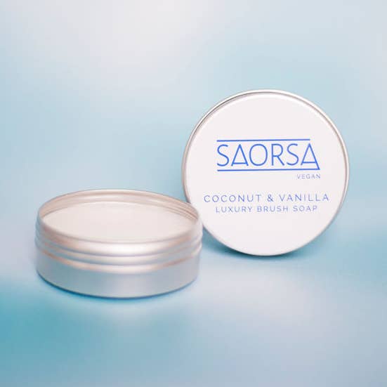 Coconut & Vanilla Vegan Brush Soap for wholesale by It's The Thought