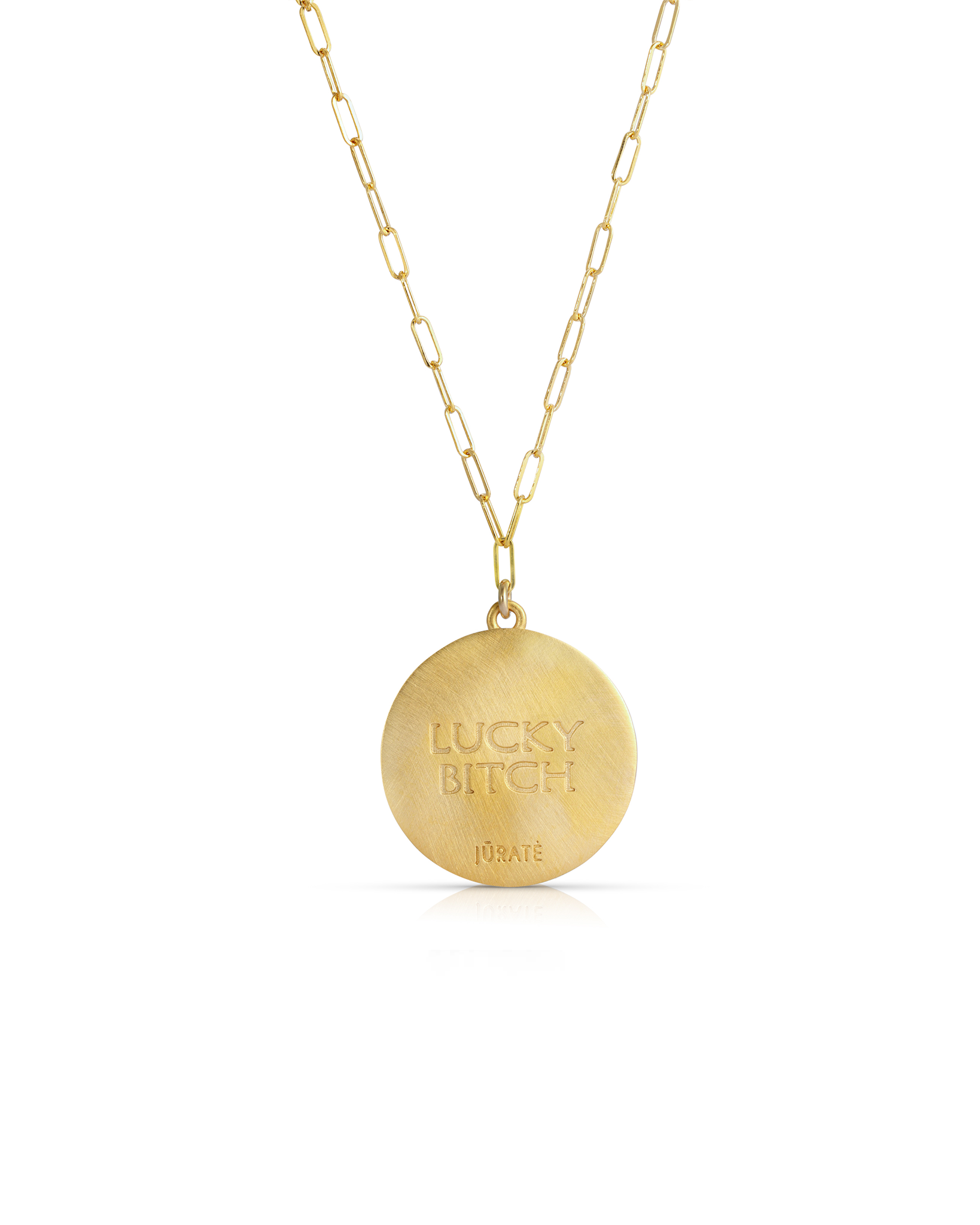 Jūratė Los Angeles - Wholesale Pendant/Charm Necklace - Lucky B*tch Coin Necklace1