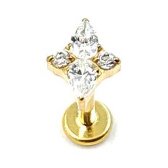 Titanium diamond piercing for wholesale by MYLENE ET FELIX