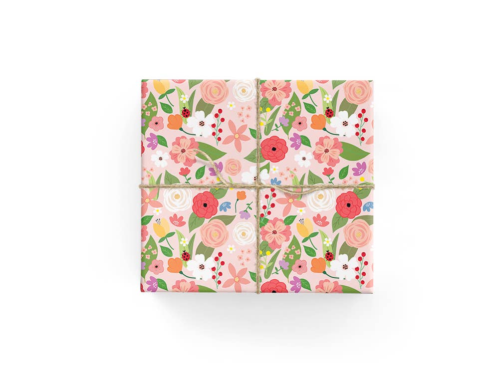 Pleasant Tree - Wholesale Flat wrap - Mayflowers - Wrapping Paper Sheets1