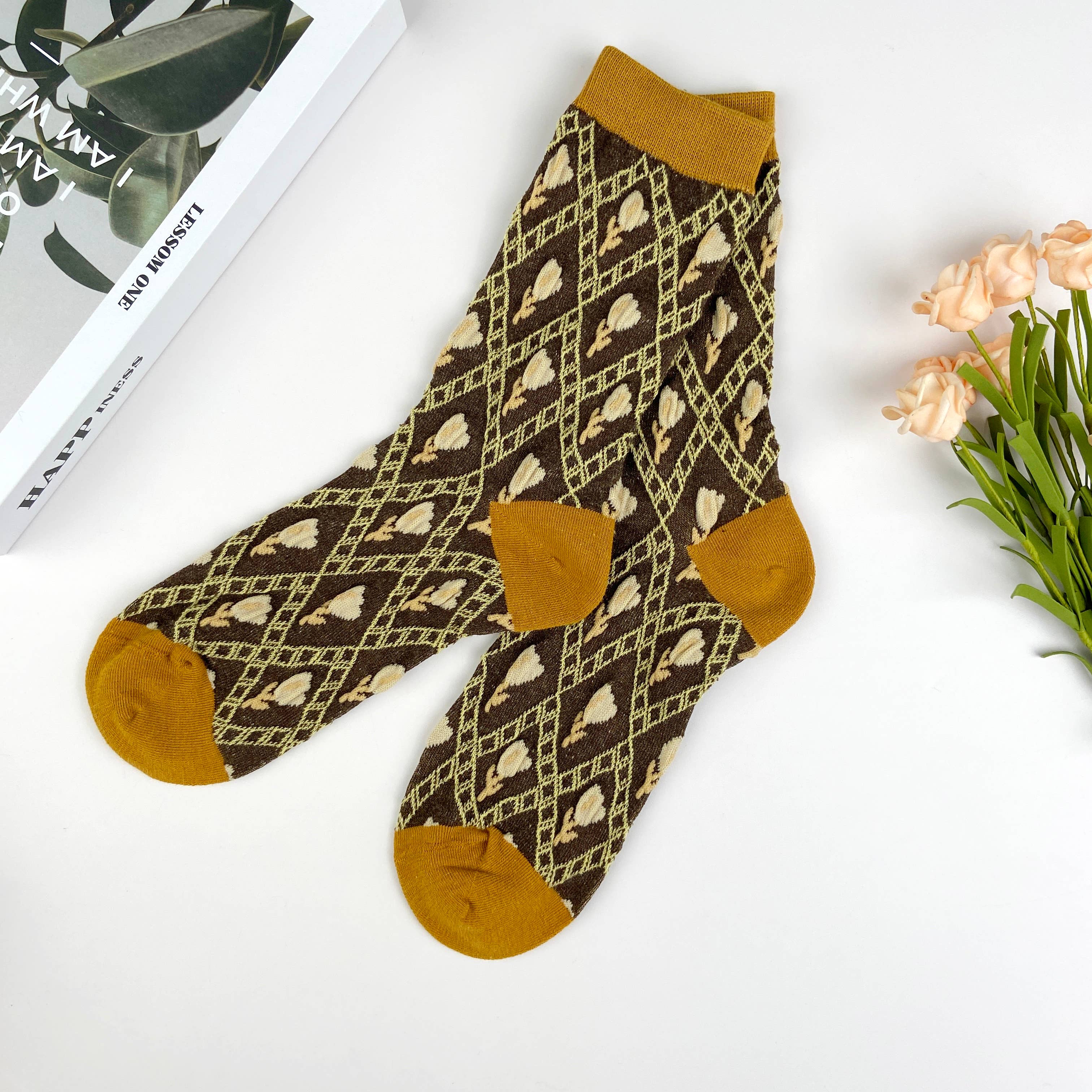 mildstyles - Wholesale Socks - Women's - Combed cotton women's socks floral lolita mid-calf socks aut8