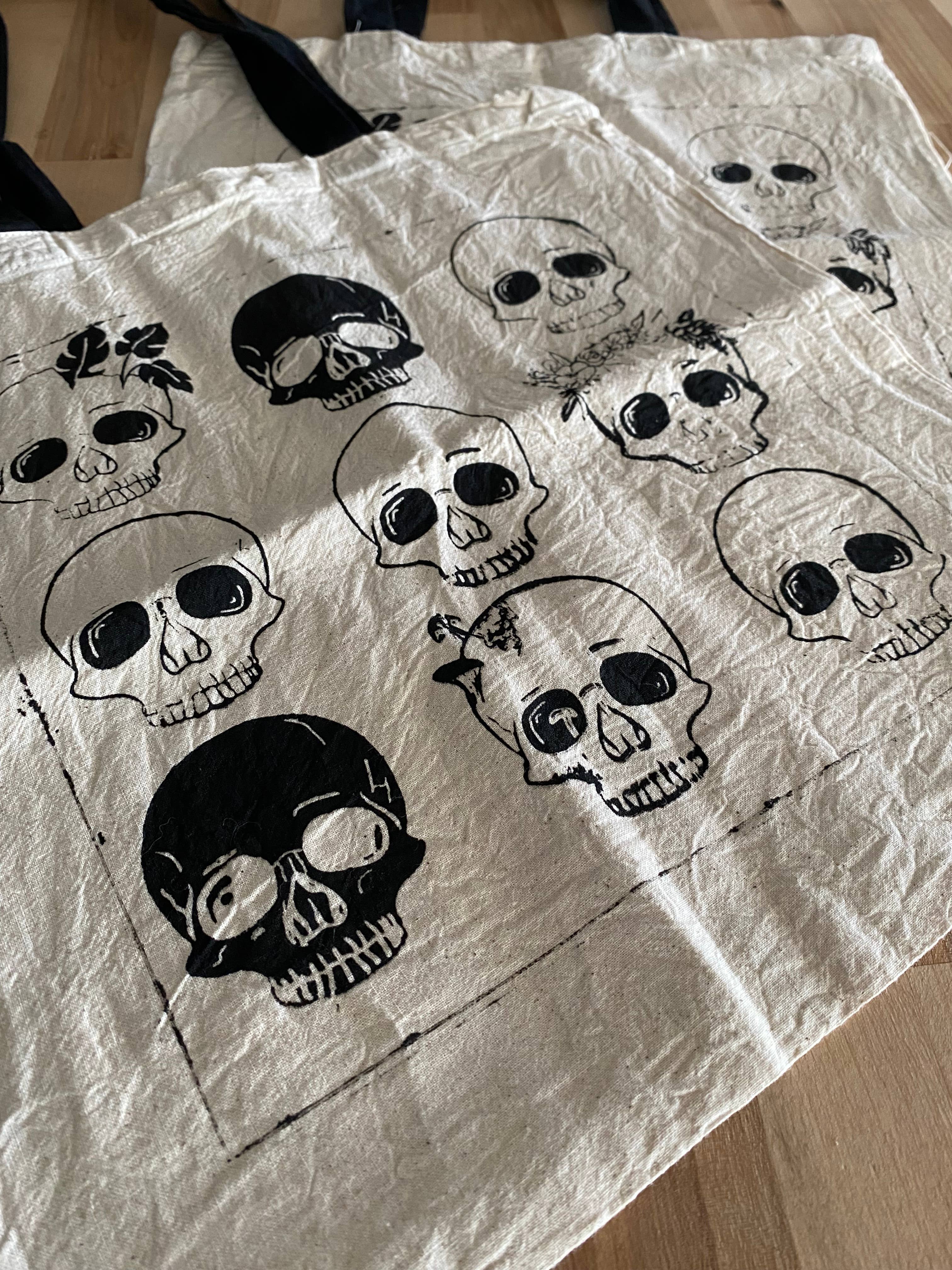Jessi's Messes - Wholesale Tote Bag - Women's - Skulls Tote Bag4