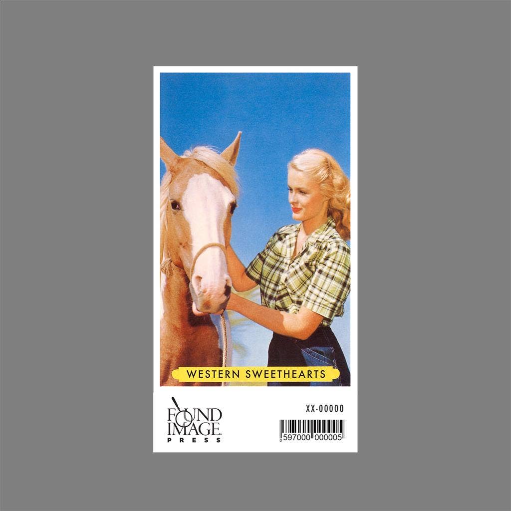 Found Image Press - Wholesale Sticker - Sticker CG-52 Blonde Cowgirl with Palomino1