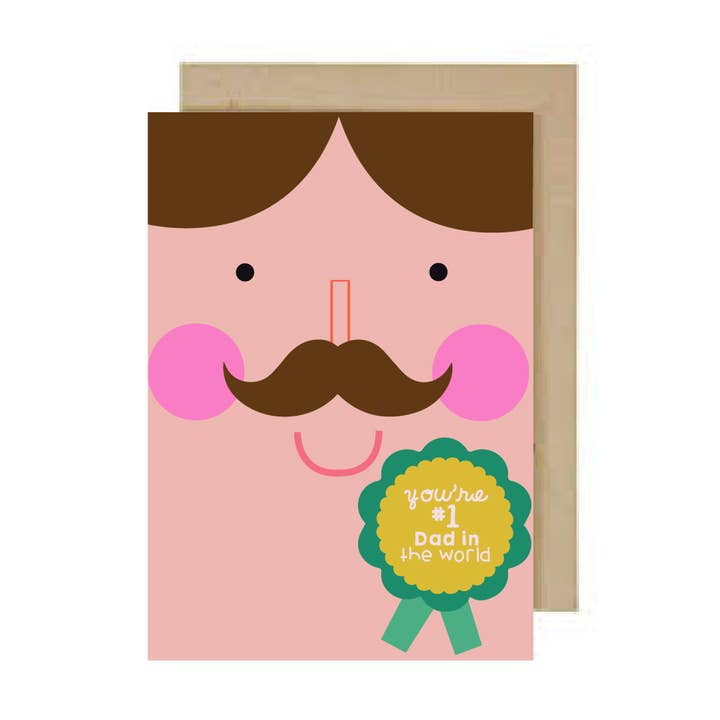 Best dad ever greeting card - Father's Day card for wholesale by karen thaco
