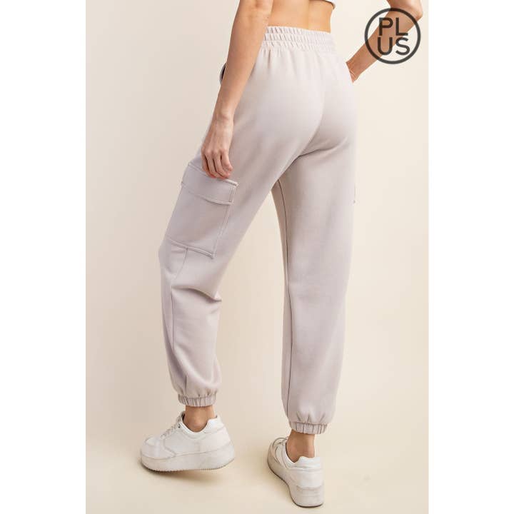 Rae Mode - Wholesale Athletic Pants - Women's - PLUS SIZE MODAL SCUBA CARGO JOGGER PANT32