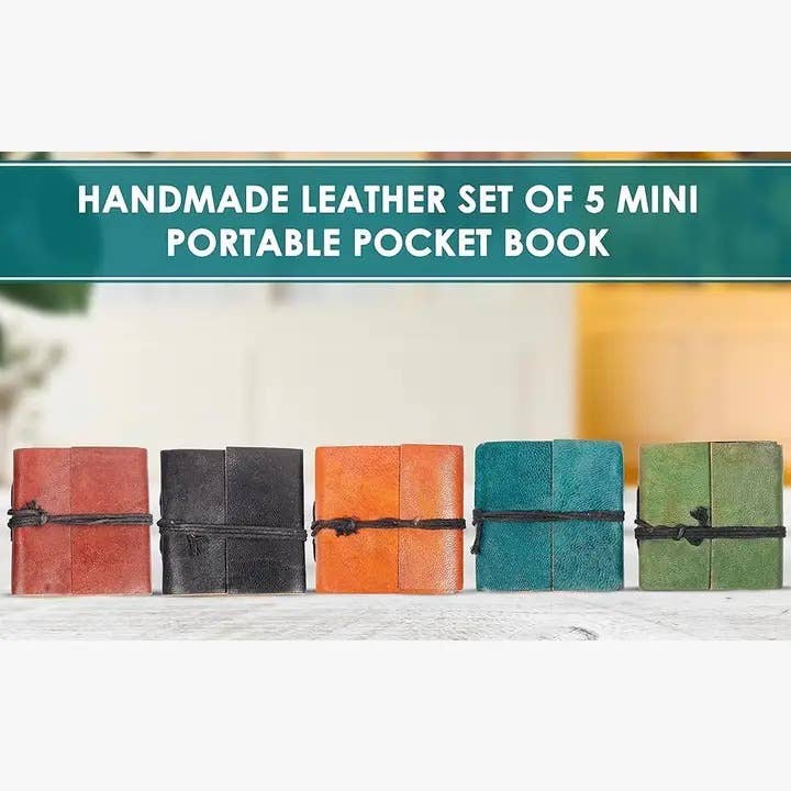 Tuzech Leather - Vendita all'ingrosso Diari/agende - Mini diario compatto in pelle vintage fatto a mano6