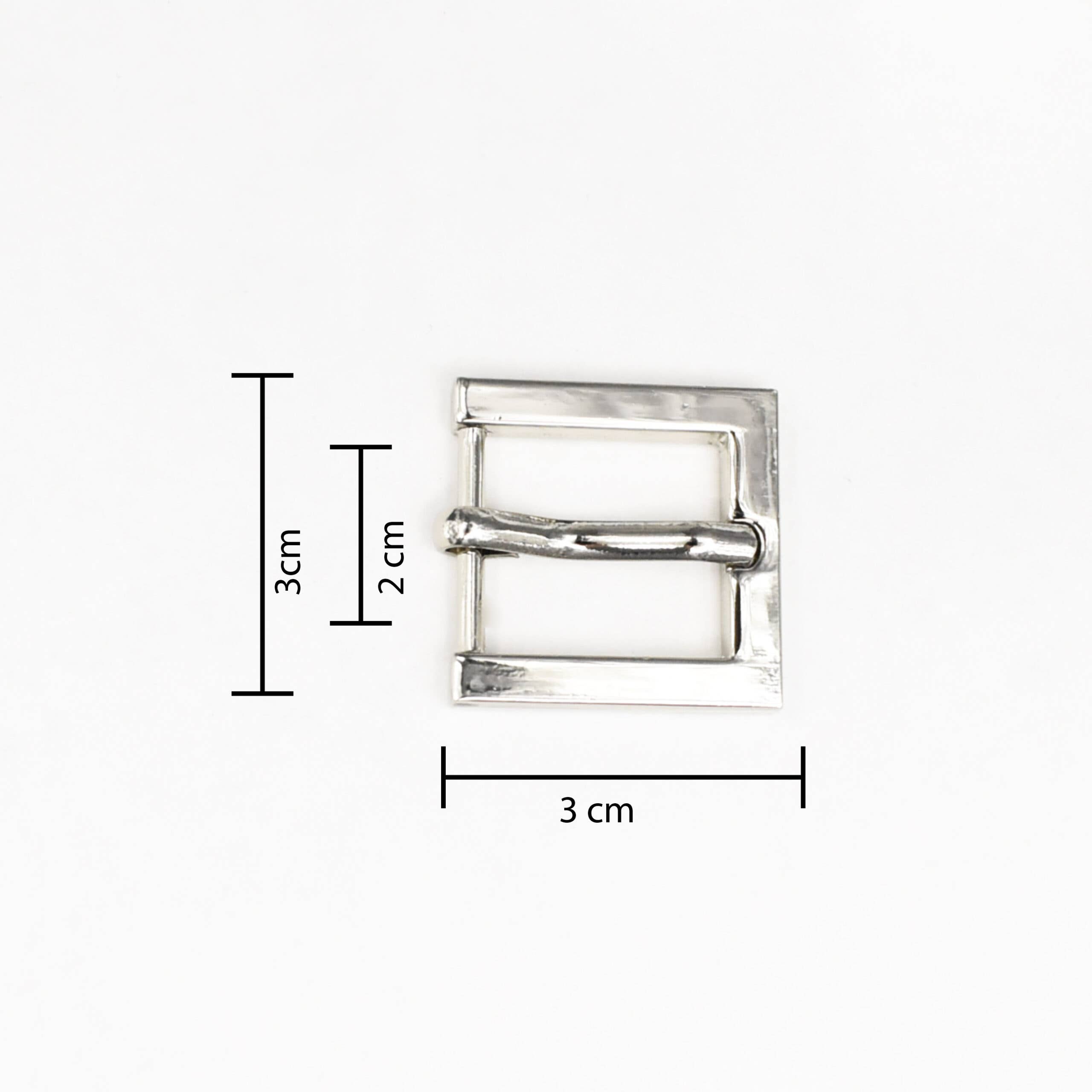 Gifa Accessori - Wholesale Shoe Jewelry - Women's - Square buckle 2 cm art 030541