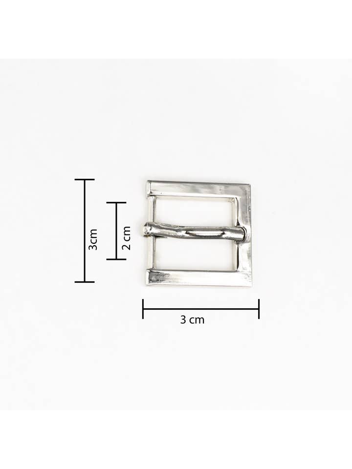 Gifa Accessori - Wholesale Shoe Jewelry - Women's - Square buckle 2 cm art 030541