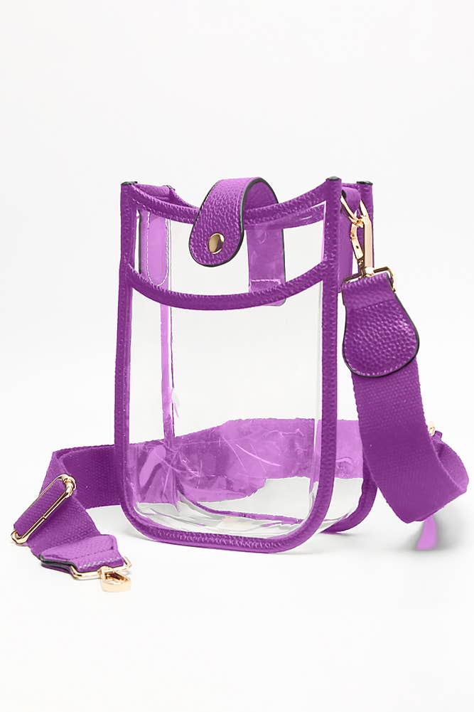 Hana - Wholesale Crossbody Bag - Women's - Clear Stadium Crossbody Mini Bag2