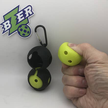 Bzer - Wholesale Sporting Accessories - BZER Ball Bag Clip W/ 2 Balls (Wholesale minimum of 5)