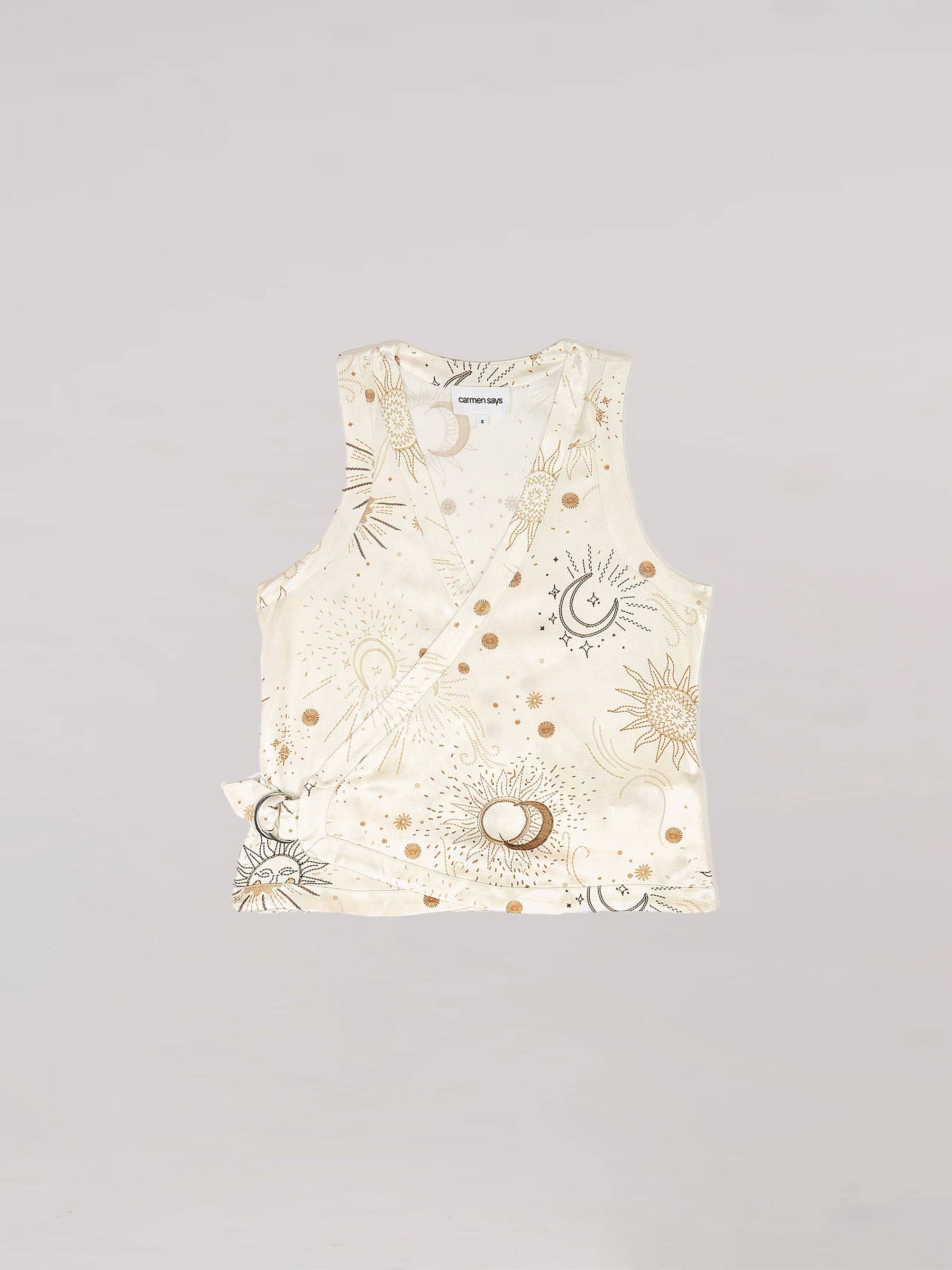 CARMEN SAYS - Wholesale Outerwear Vest - Women's - Priest Solar System-Printed Waistcoat0