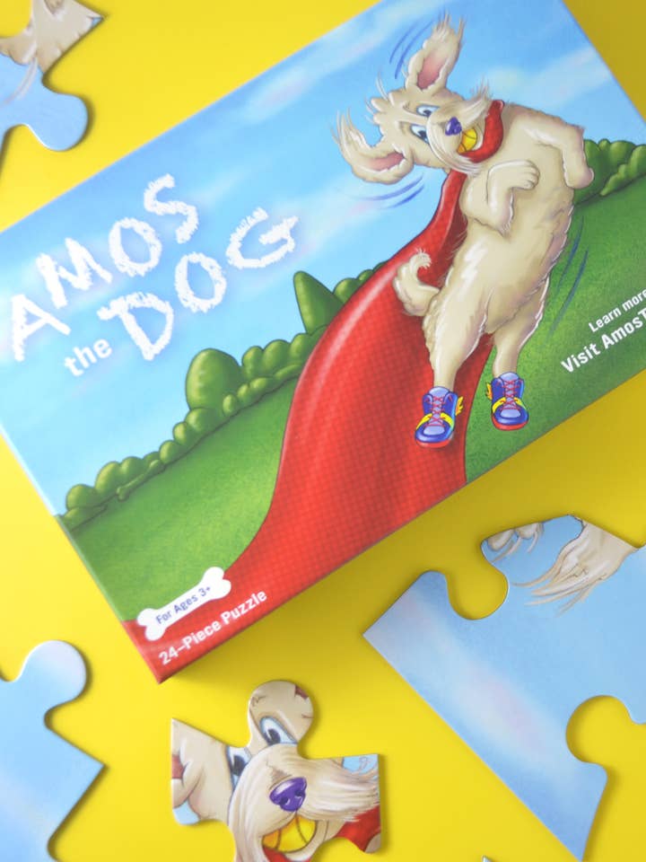 Amos the Dog Puzzle for wholesale by Amos Book Co.