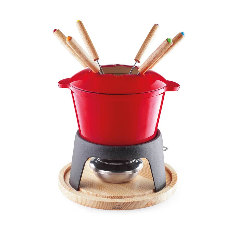 LACOR MENAJE PROFESIONAL S.L. – Großhandel Kochtopf – FONDUE GUSSEISEN ROT1