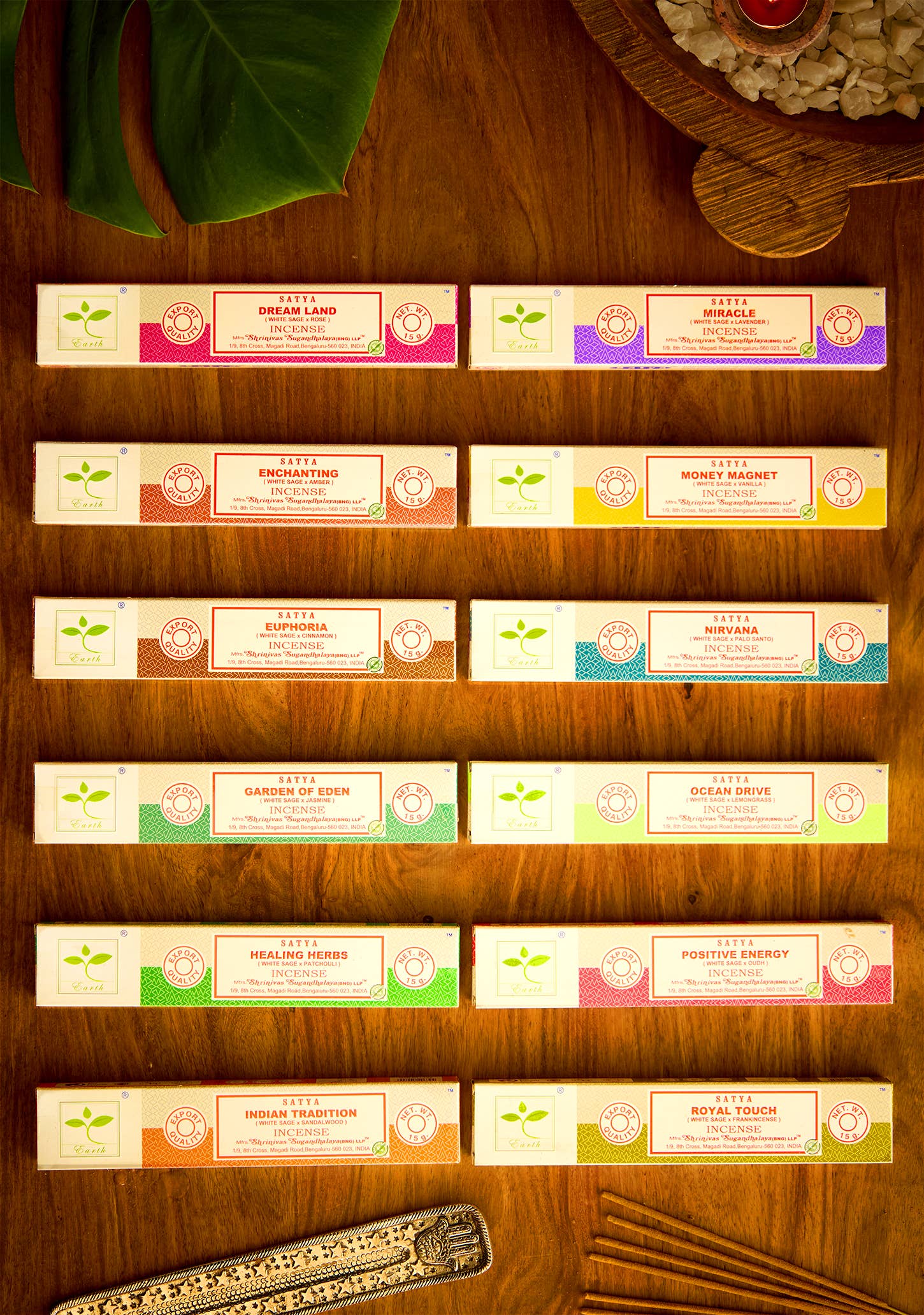 Namaste – wholesale Incense – Satya Earth Incense Sticks 15g0