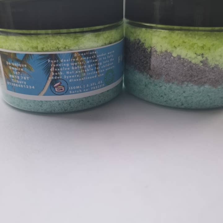 Foaming Bath Salts Caribbean Vibes (Jamaican me Crazy) for wholesale by De Unique Fragrance