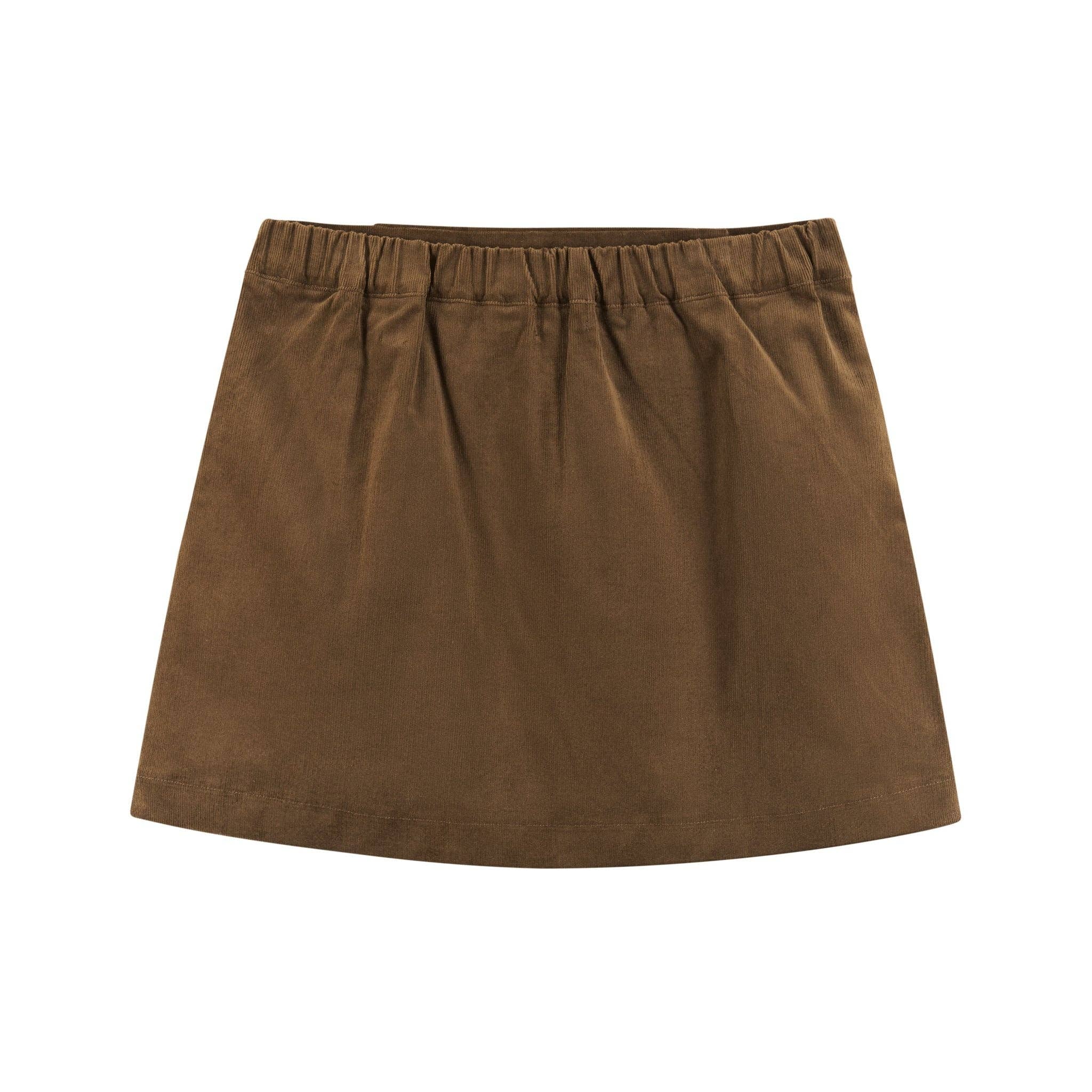 Kids (7-16) Wrap Corduroy Skirt | Camel for wholesale on Faire1
