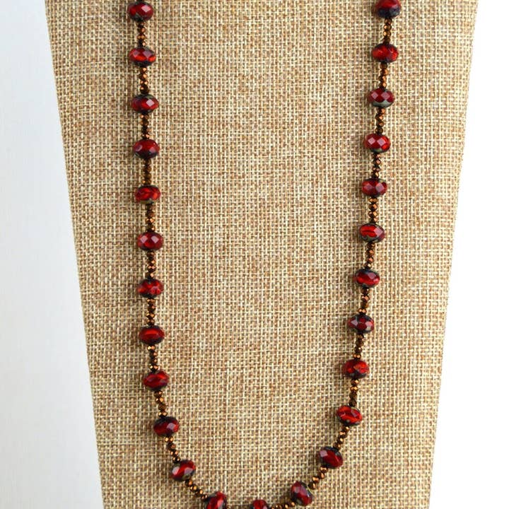 Ruby Red Necklace for wholesale by Casa Kira