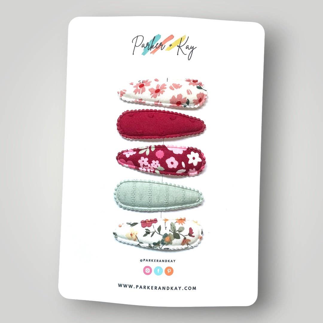 Parker and Kay Collective - Wholesale Hair Clip - Kids - Mystery Bag | Fabric Snap Clips17
