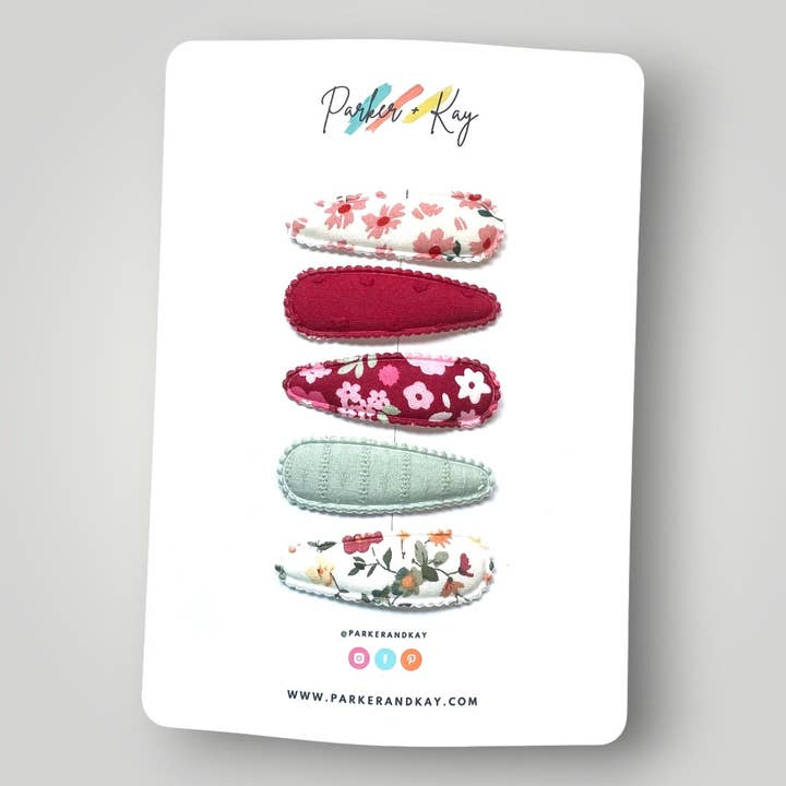 Parker and Kay Collective - Wholesale Hair Clip - Kids - Mystery Bag | Fabric Snap Clips17