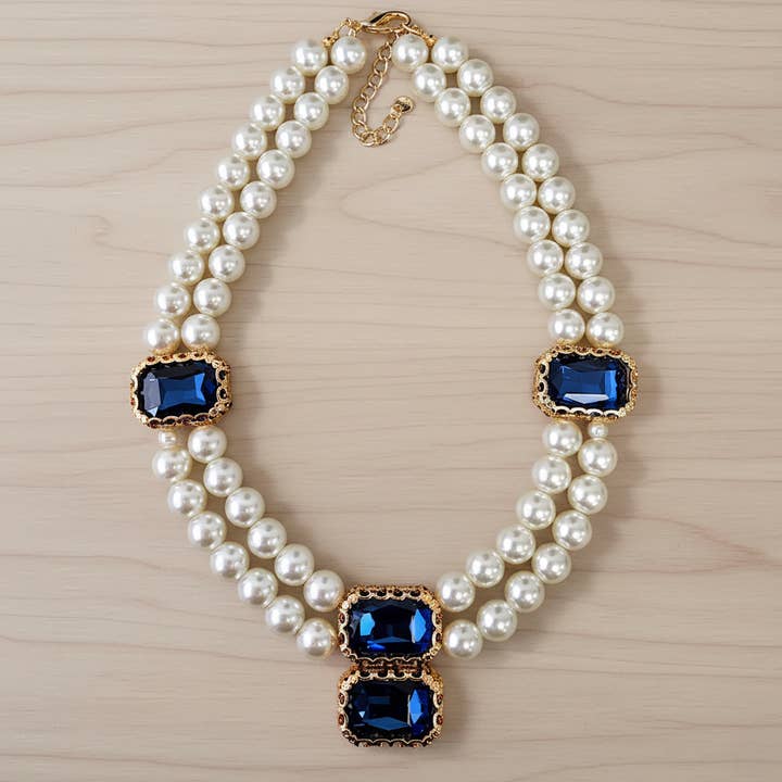 Kyst Vintage Perlesnor Halskæde | Statement Smykker for engroshandel hos Bijoux Envie Statement Jewelry