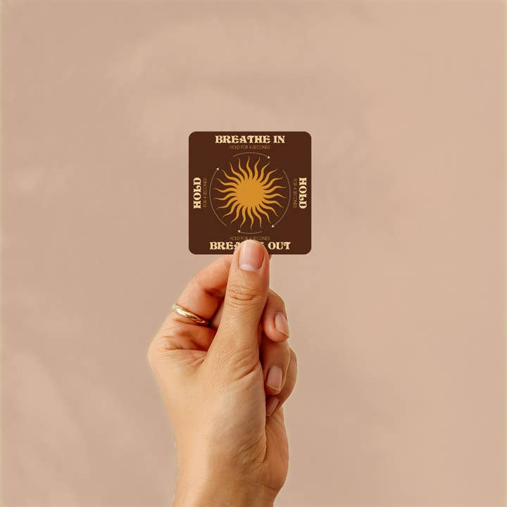 Box Breathe Sticker-waterproof vinyl matte for wholesale by Harley and J