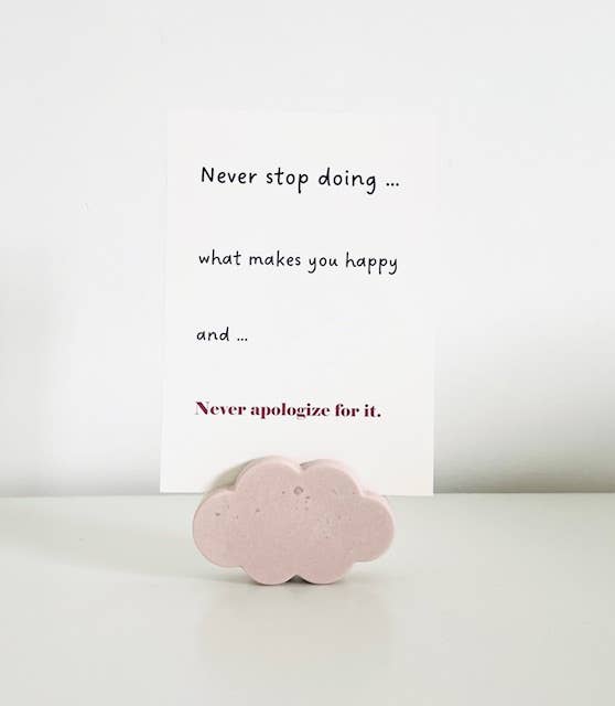 Sweet-Deco Creative - Wholesale Picture Frame - Hand molded photo/card holder cloud - jesmonite3