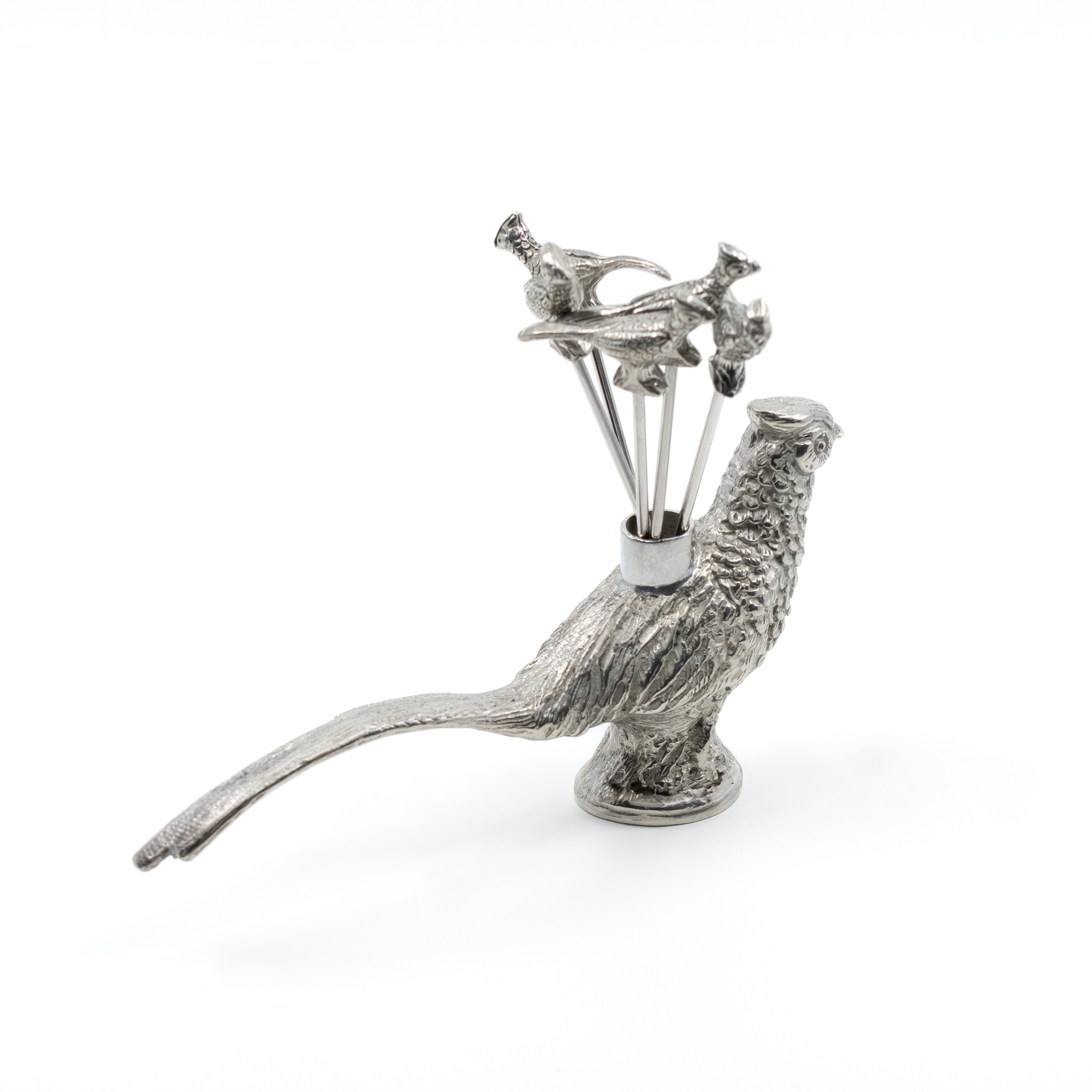 Maure Luxury Gifts - Wholesale Cocktail Pick - Pewter Pheasant Picks | Cocktail Skewer | Martini Garnish4