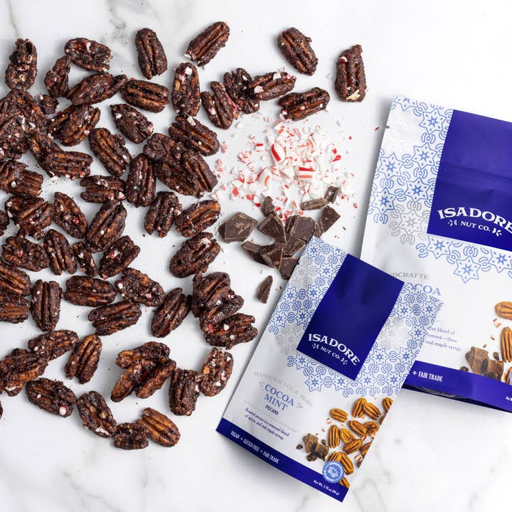 Isadore Nut Company - Wholesale Nuts - Holiday Pecans | Gift Set | Luxury Nuts | Chai & Cocoa Mint1