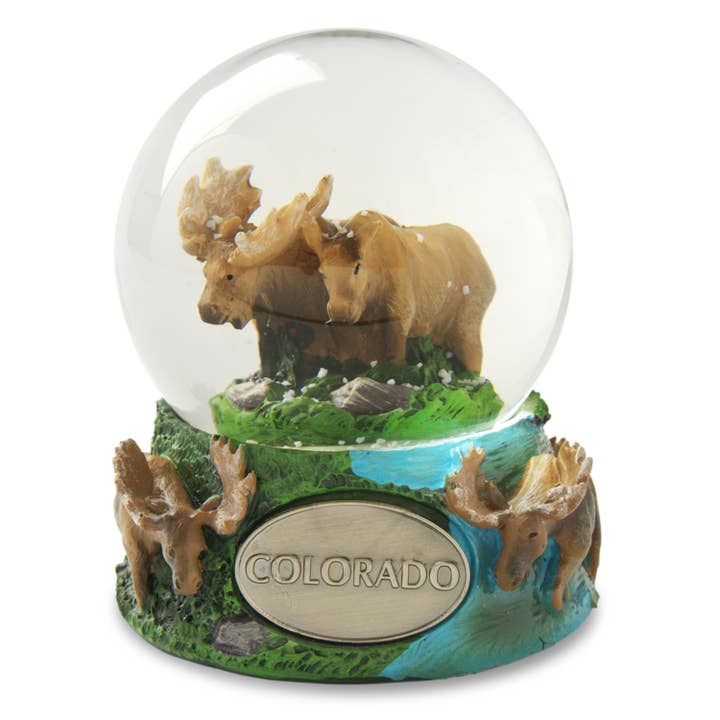 Moose 65mm Snow Globe {Customization Required} for wholesale by Animals Forever, Inc
