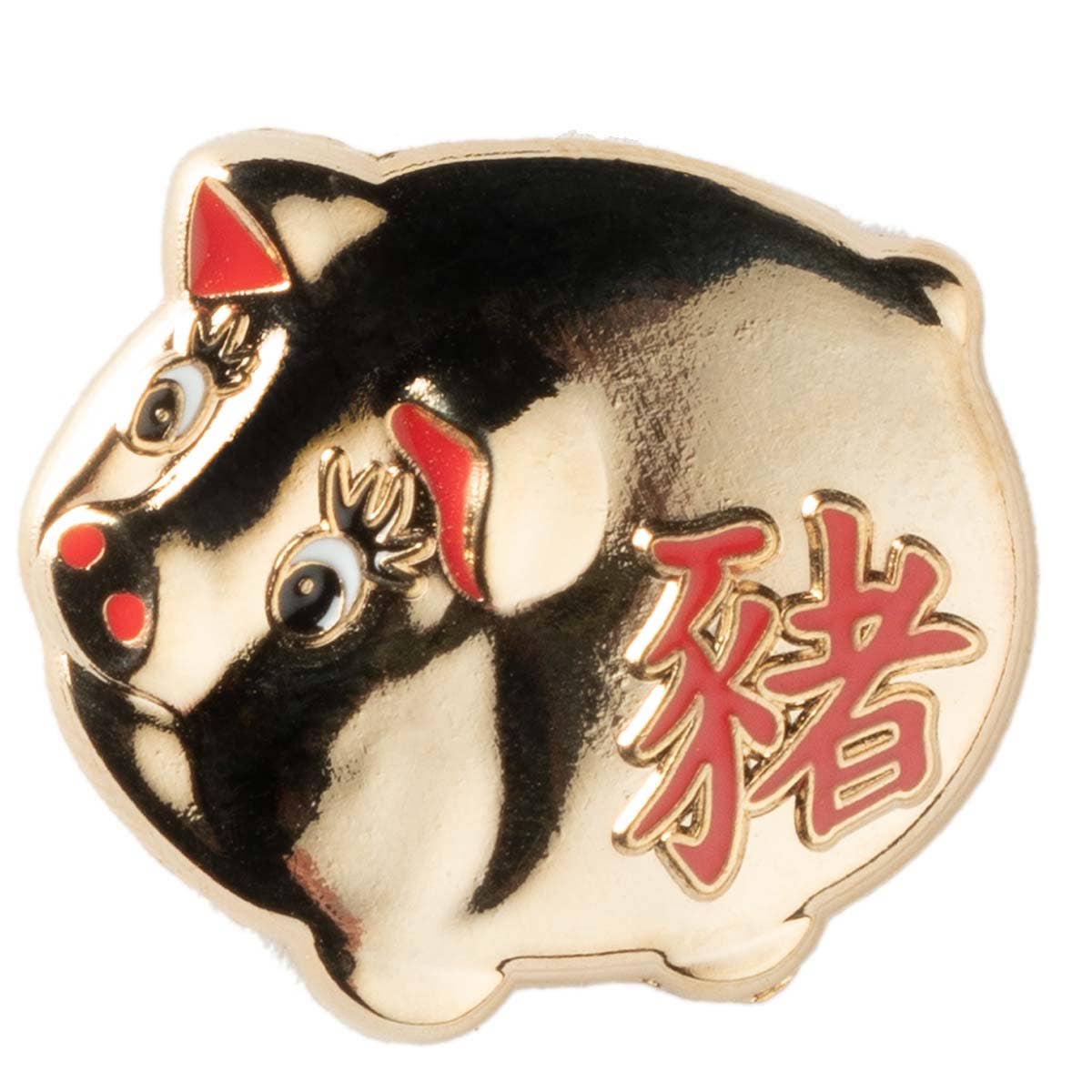 PINTRILL - Wholesale Lapel Pin/Button - Lucky Golden Pig Pin0