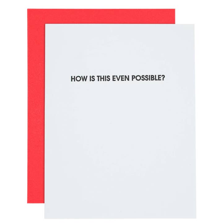 How Is This Even Possible - Congrats | Support - Card for wholesale by Chez Gagné