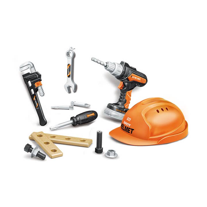 AJ Aguiar – wholesale Leksaksset - Barn – 14-delars verktygsset med hjälm0