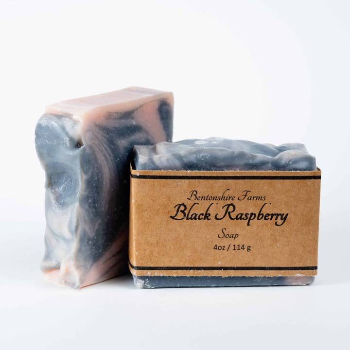 Black Raspberry Soap for wholesale by Bentonshire Farms Soap Co.