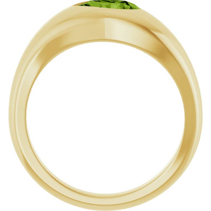 Bague en péridot naturel jaune 14K pour la vente par LooseDiamondNet