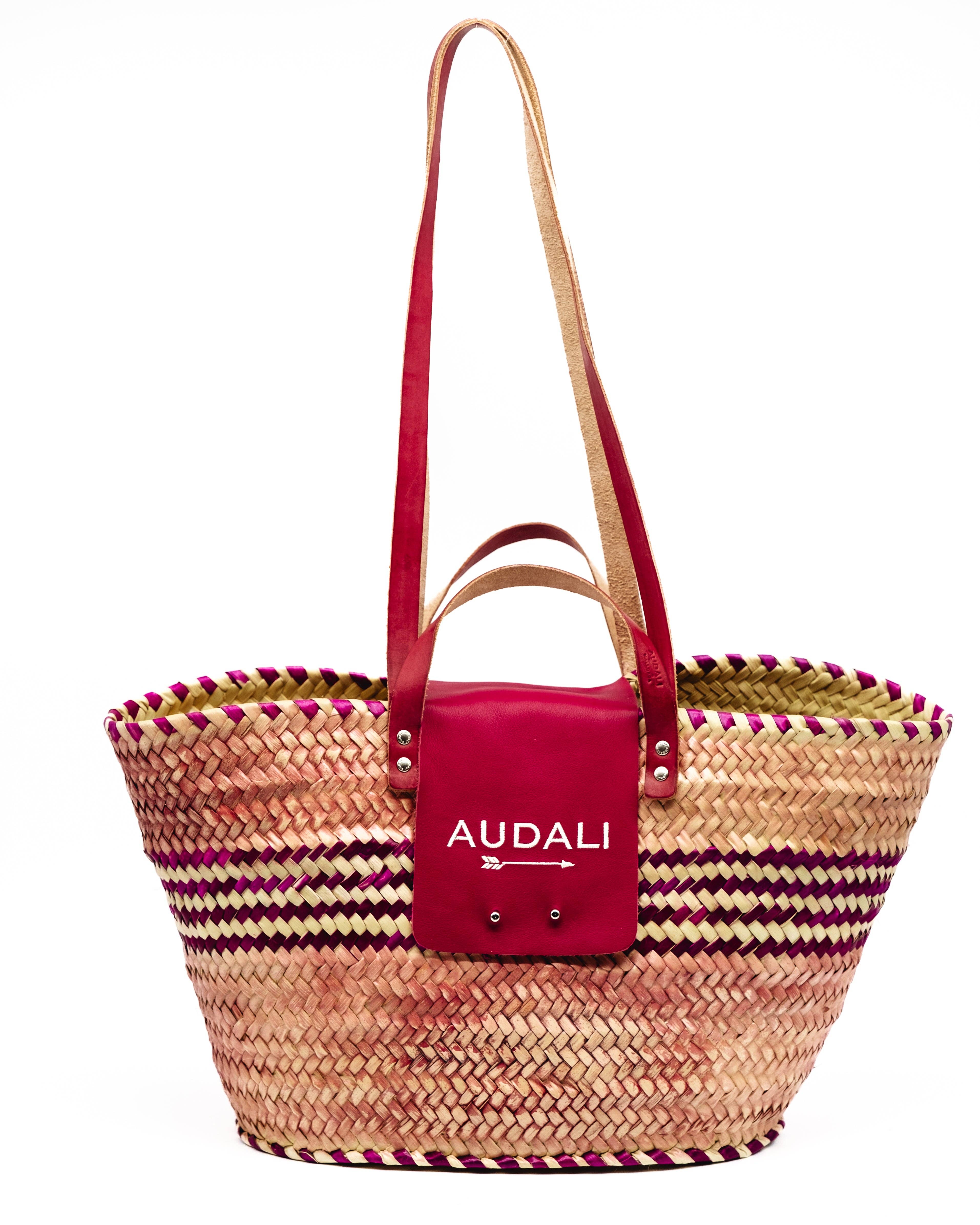 Audali – Großhandel Strandtaschen – Körbchen mit Kirschmotiv2