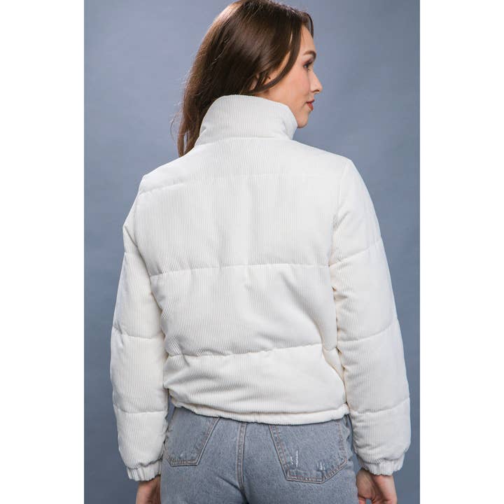 Baie Bleue - Wholesale Jacket - Women's - Corduroy Jacket with Snap Closure9