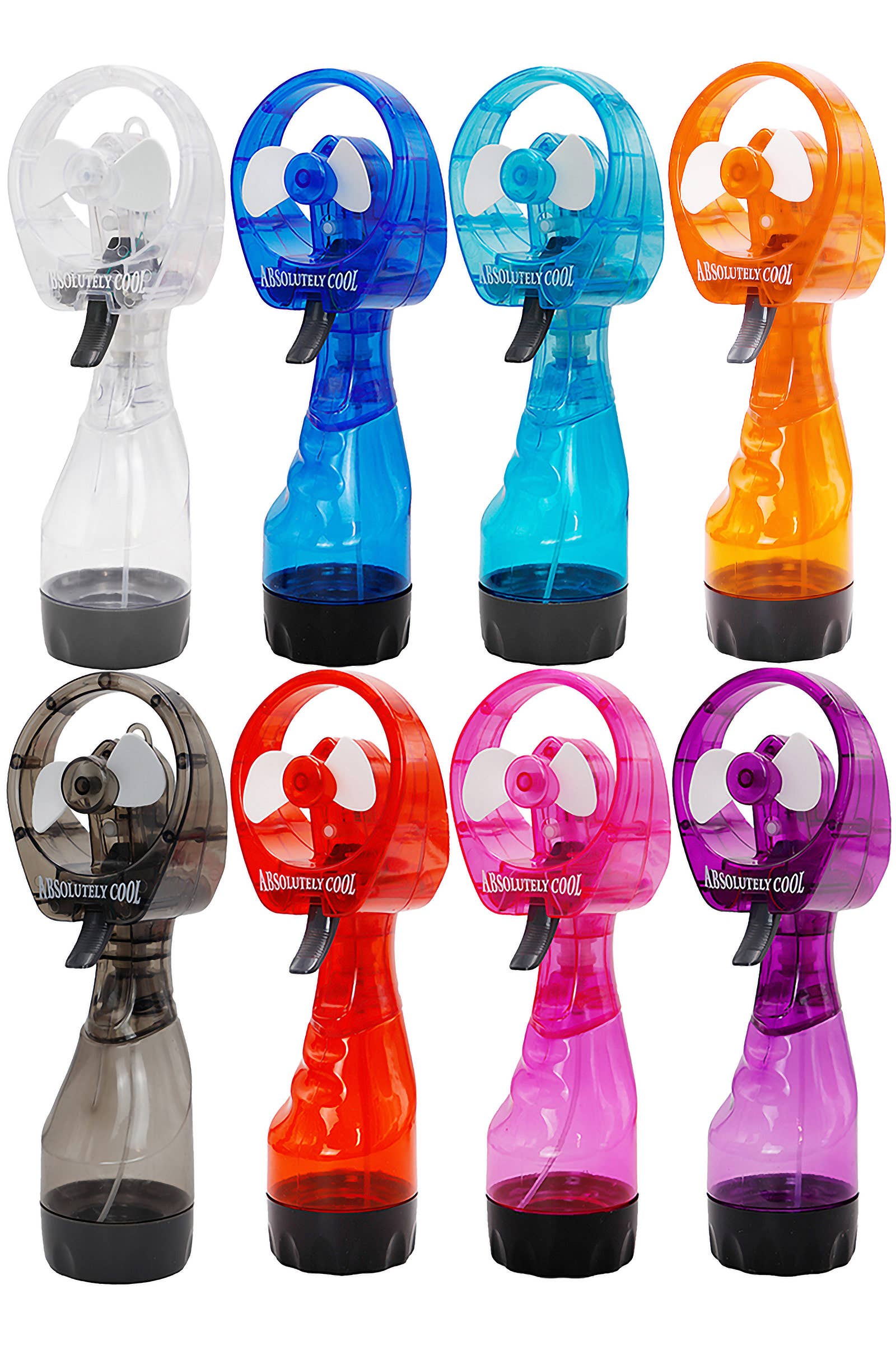 DIVERSE Bärbar vattensprayfläkt med dimfunktion - Individuell förpackning för wholesale på Faire13