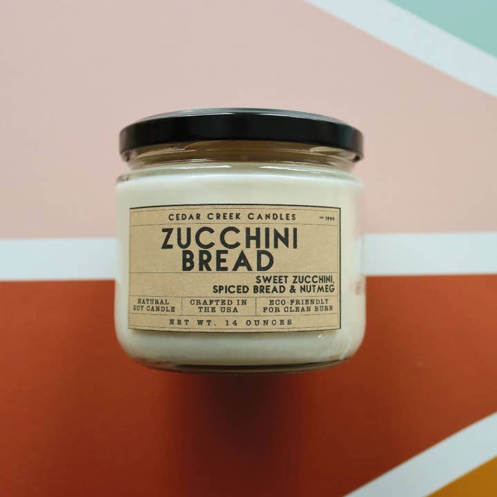Soy Candle Zucchini Bread for wholesale by Cedar Creek Candles