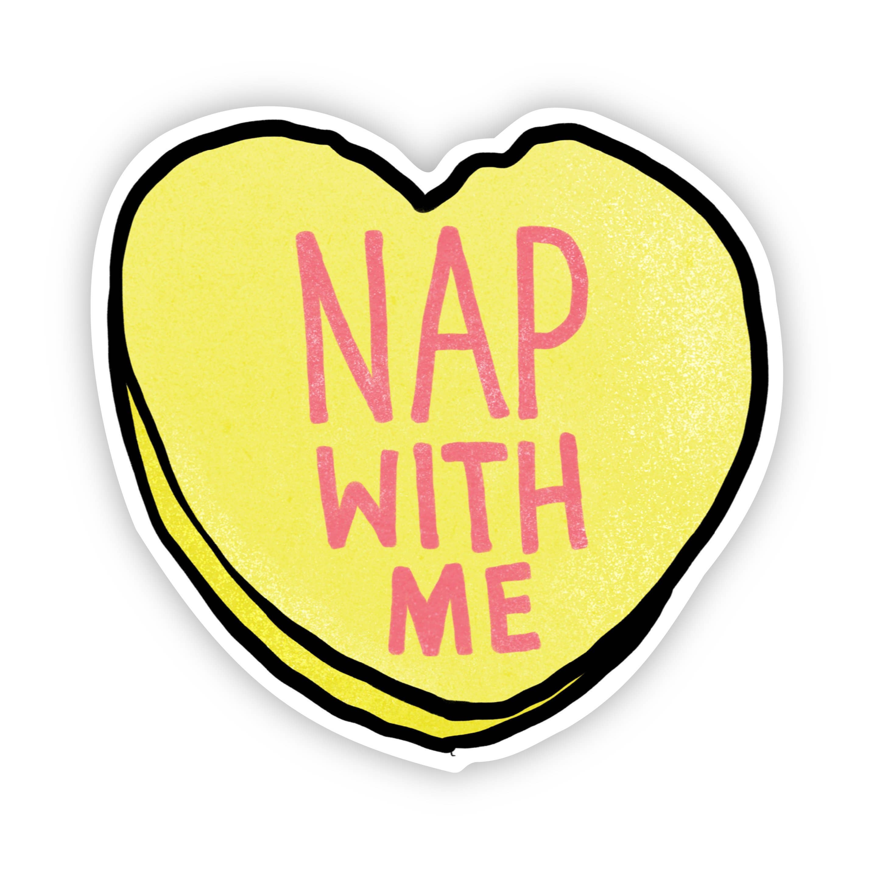 Big Moods - Wholesale Sticker - Nap With Me Heart Sticker