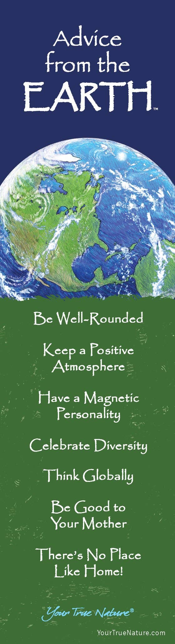 Advice for Life by Your True Nature - Wholesale Bookmark - Advice from the Earth Laminated Bookmark0