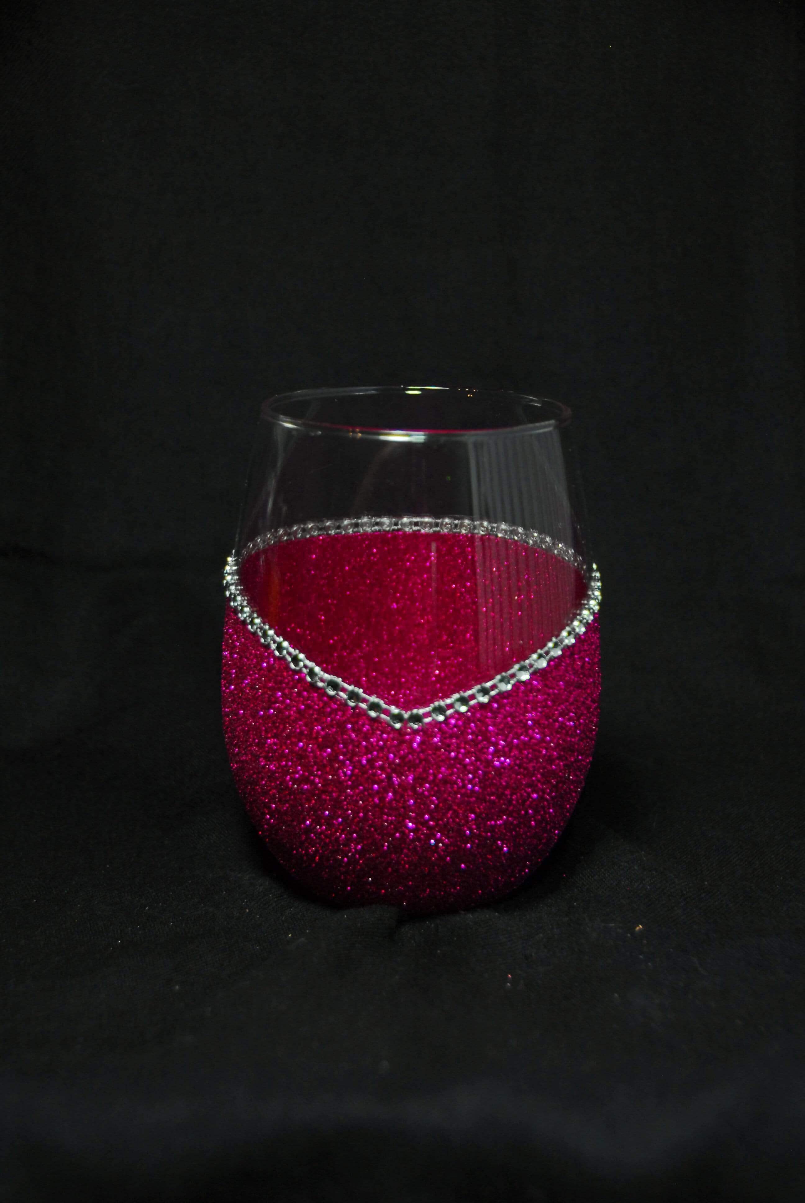 WineyBitches.Co - Wholesale Wine Glass - Classy With a Bitchy Side – Bling Glitter Glass Wine Glasses (Just Sayin’ Collection)17